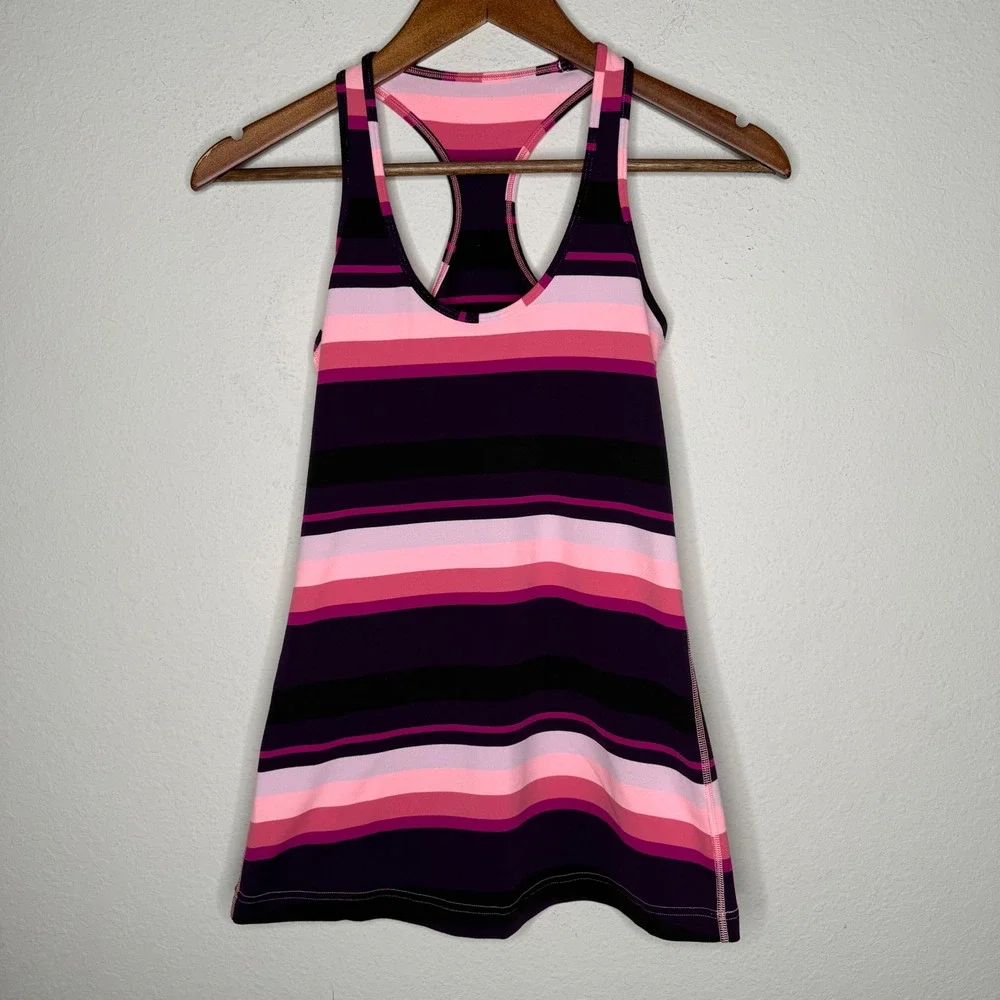 Lululemon‎ cool racerback Pink, purple Sz 4